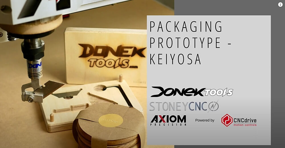 Keiyosa Button Coaster packaging with the Donek Tools Drag Knife